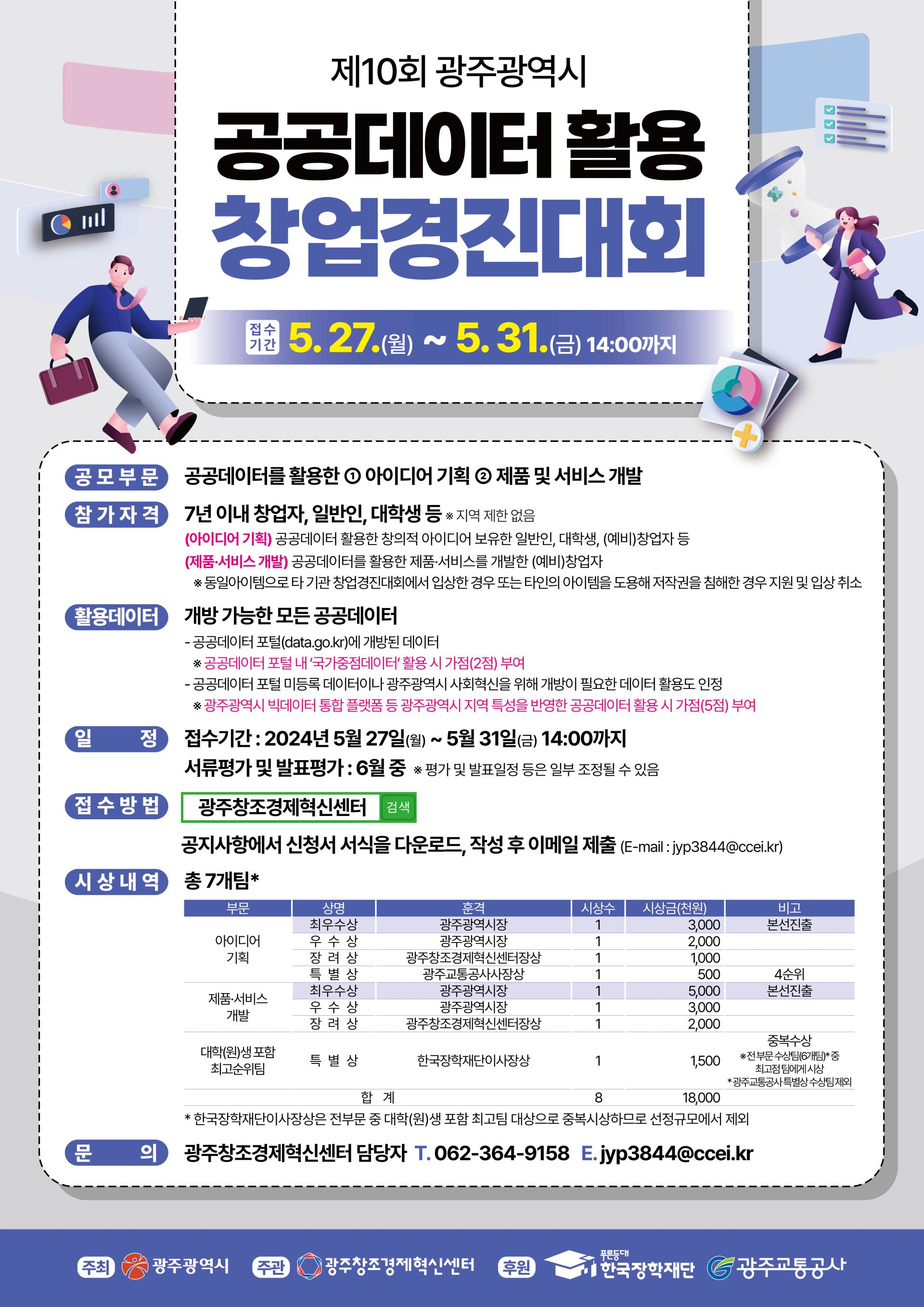 제 10회 광주광역시 공공데이터 활용 창업경진대회