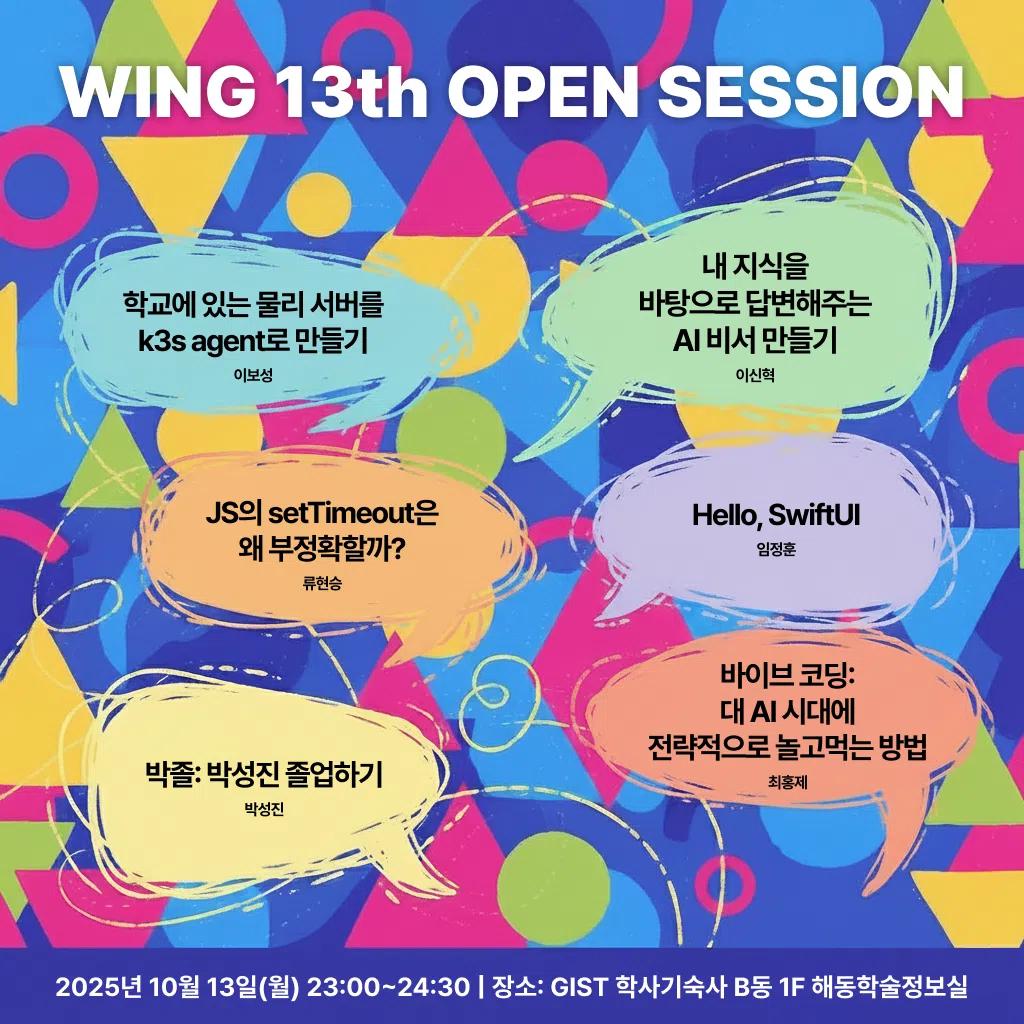 WING 13th Open Session